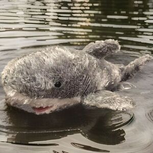 Aurora World Gray Shark Plush Stuffed Animal Samuel 8" Mini Flopsie Toy Fuzzy